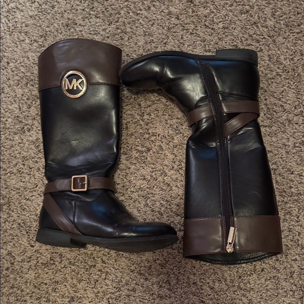 Michael Kors Two-Tone Leather girls Boots